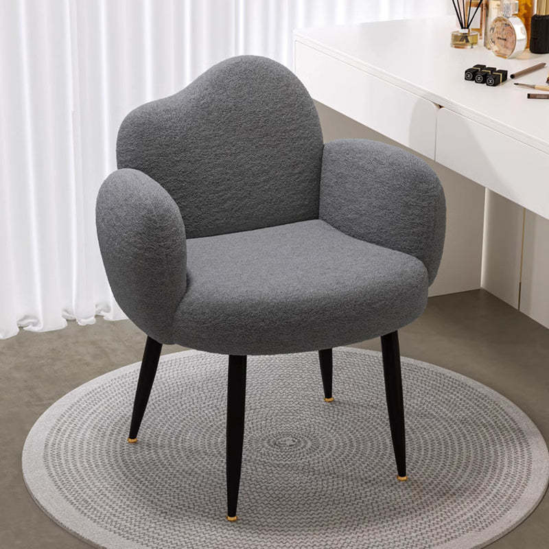 Scandinavian Cloud Lambswool Vanity Stool