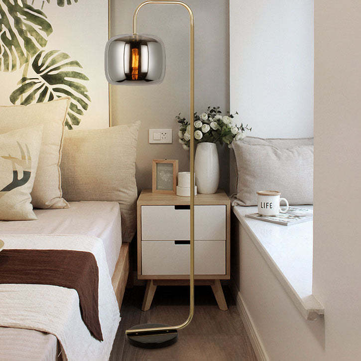 Nordic Vintage Iron Marble Floor Lamp