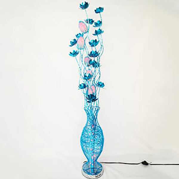 European Vase Flower Aluminum LED Floor Lamp