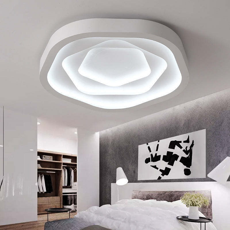 Modern Romantic Rose LED Flush Mount Light
