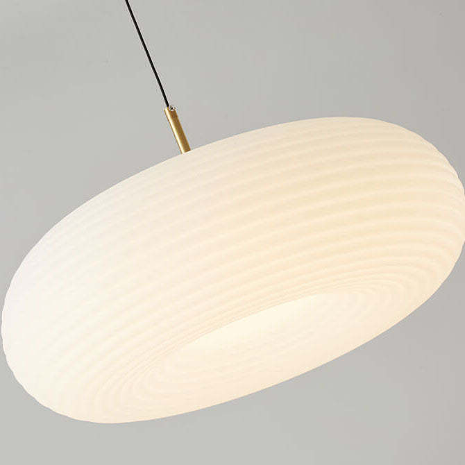 Modern Cream Apple Copper LED Pendant Light