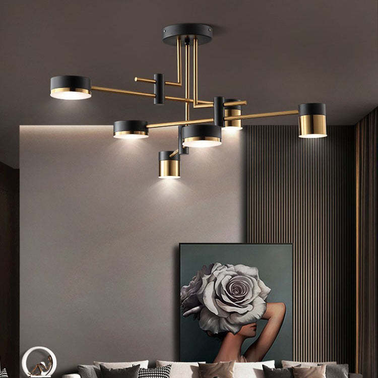 Scandinavian Iron Acrylic Round LED Ceiling Light