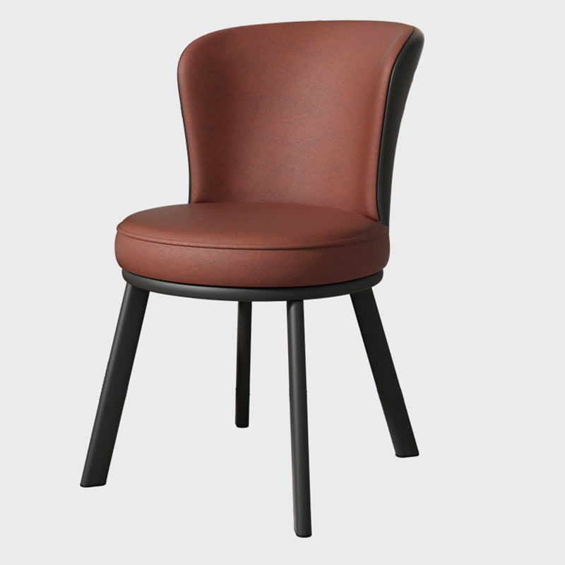 Contemporary Fabric Upholstered Steel Dining Chair