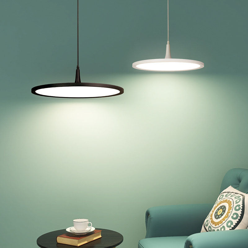 Minimalist Aluminum Round LED Pendant Light