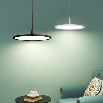 Minimalist Aluminum Round LED Pendant Light