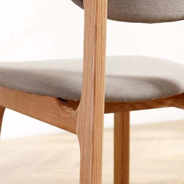 Modern Fabric Wood Dining Chair