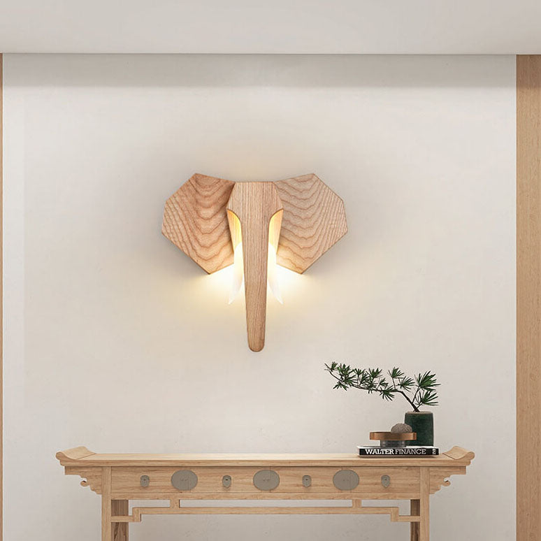 Creative home decor wall sconces in wood — Warm White (3000K) / 220V-240V (UK/AU)