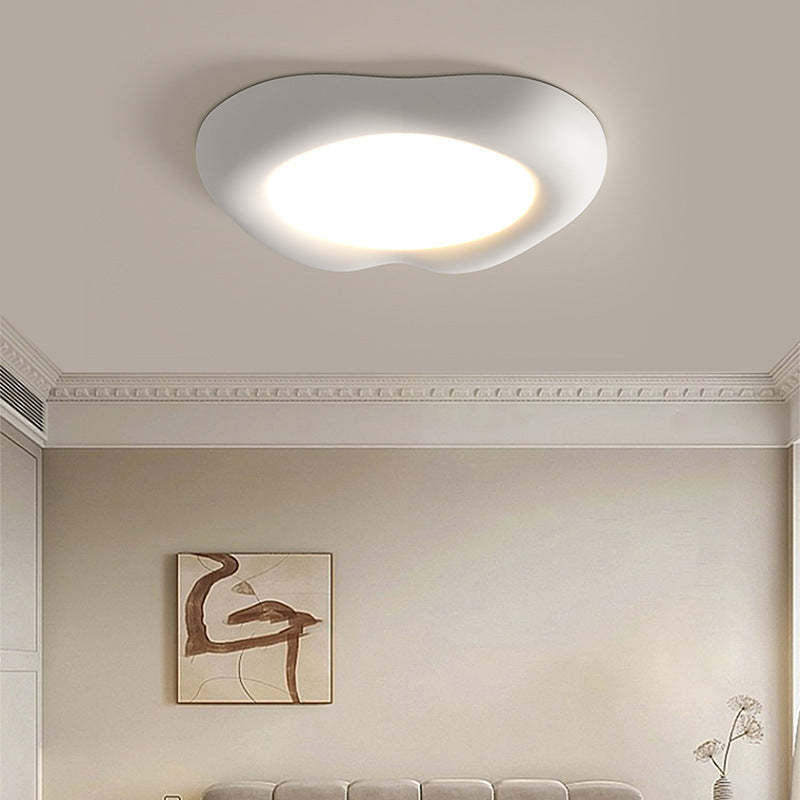Minimalist apple shape beige acrylic flush mount lighting — Orange / 220V-240V (UK/AU)