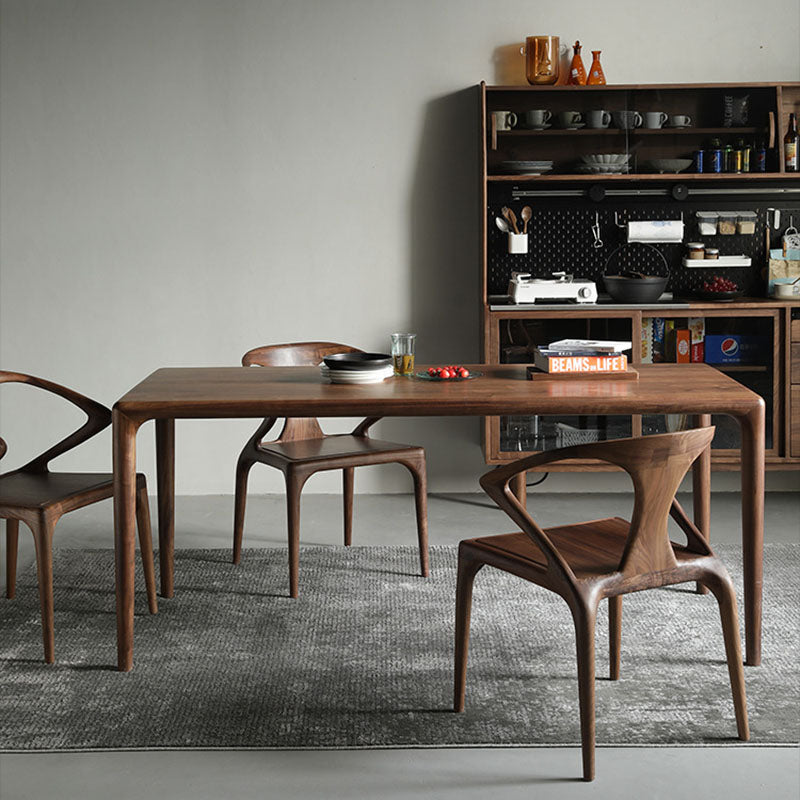 Scandinavian Bent Upholstered Wood Dining Chair