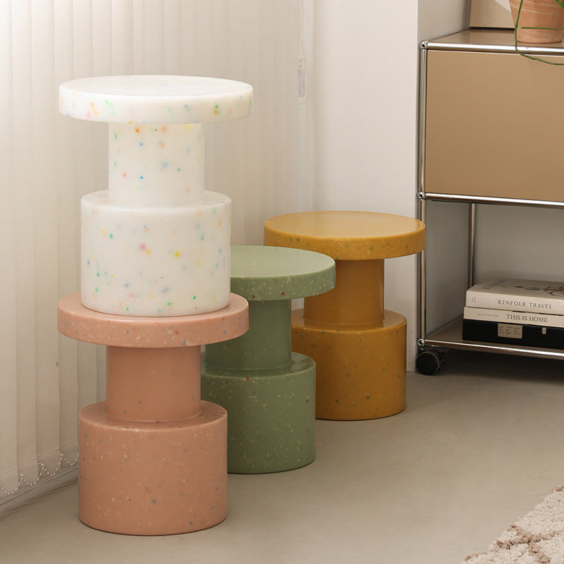 Scandinavian Round End Table