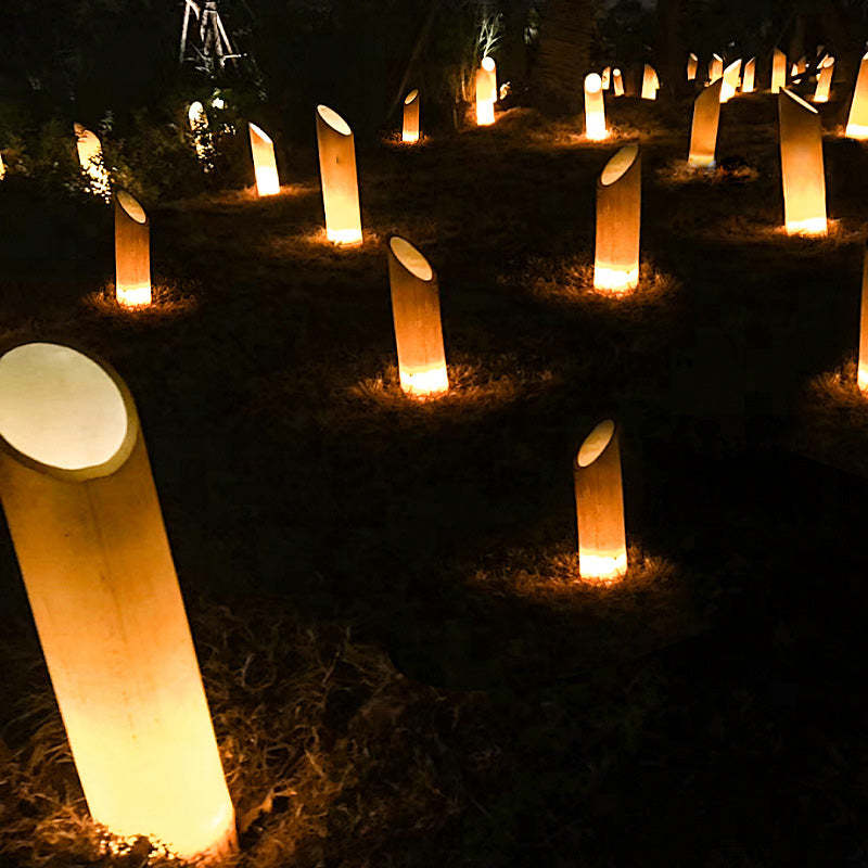 Solar Resin Bamboo LED Outdoor Landscape Light