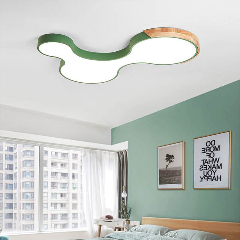 Nordic Macaron Block Clouds LED Flush Mount Light
