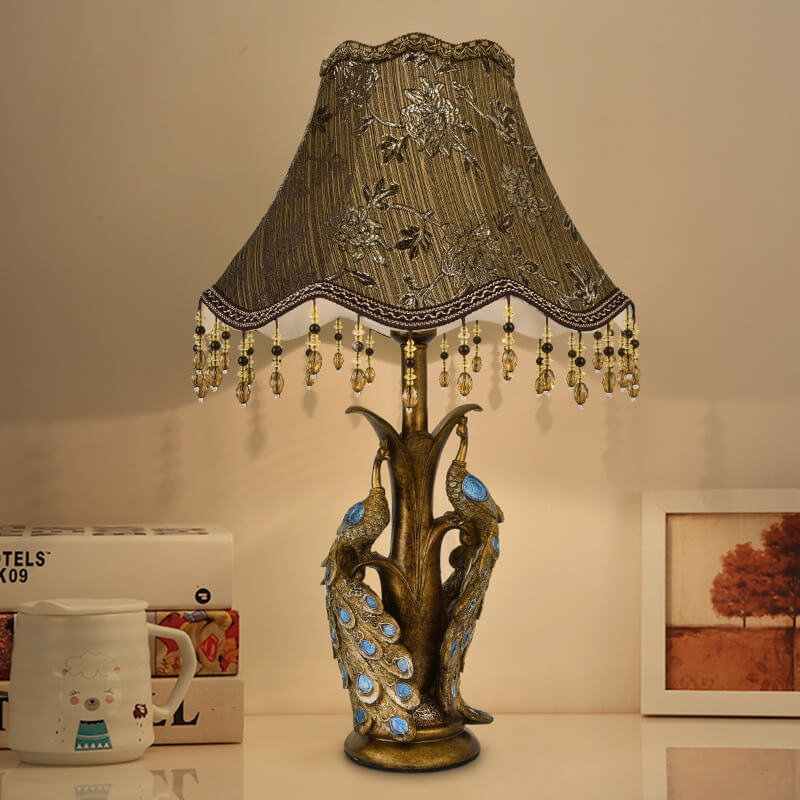 Modern Luxury Retro Tassel Resin Lamp — 110V-120V For US/CA