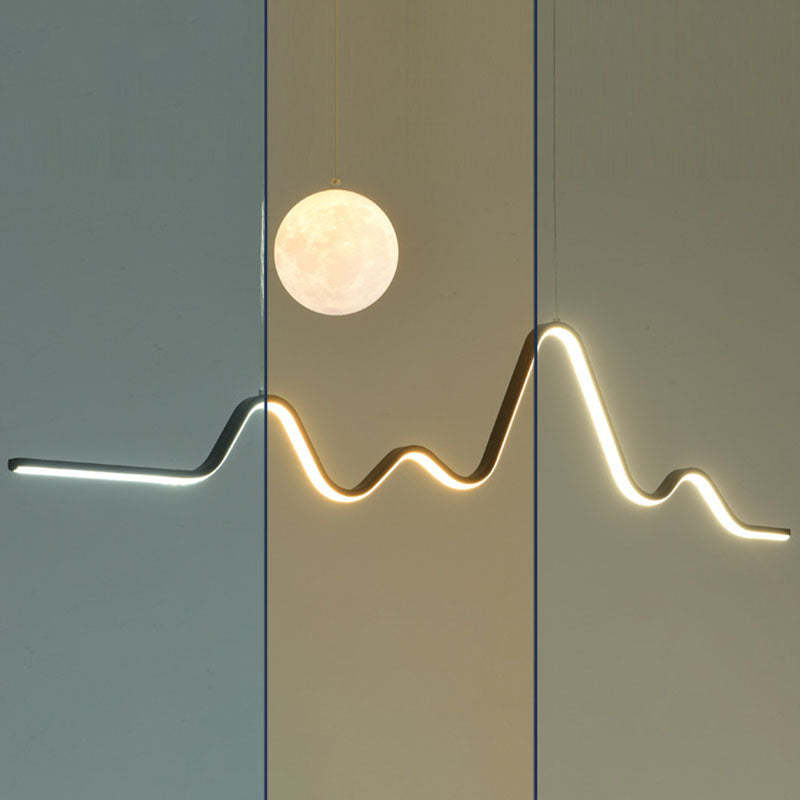 Minimalist Corrugated Aluminum PLA 3D Moon