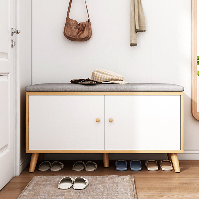 Scandinavian Solid Wood 2-Cabinet Shoe Storage