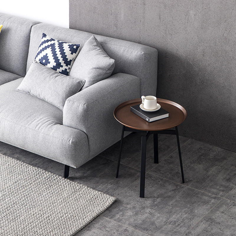 Minimalist Round Iron 4-Leg Coffee Table