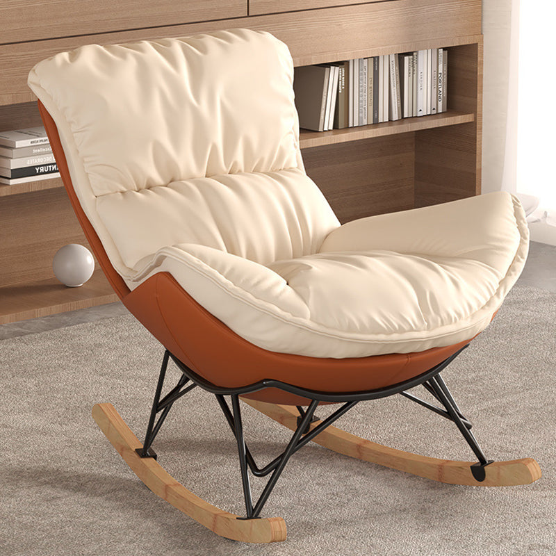 Contemporary Fabric Upholstered Rocking Chair