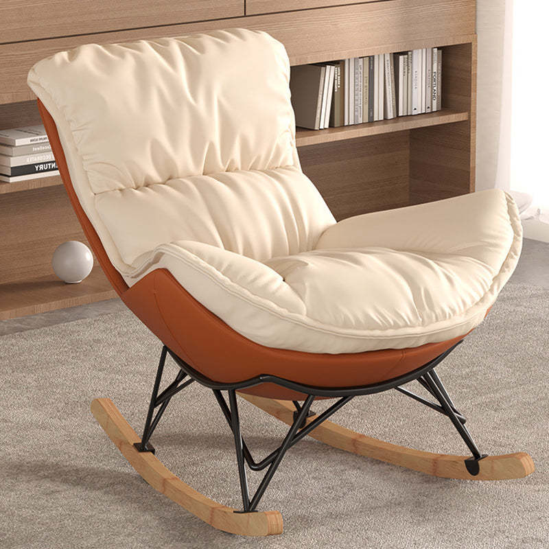 Contemporary Fabric Upholstered Rocking Chair