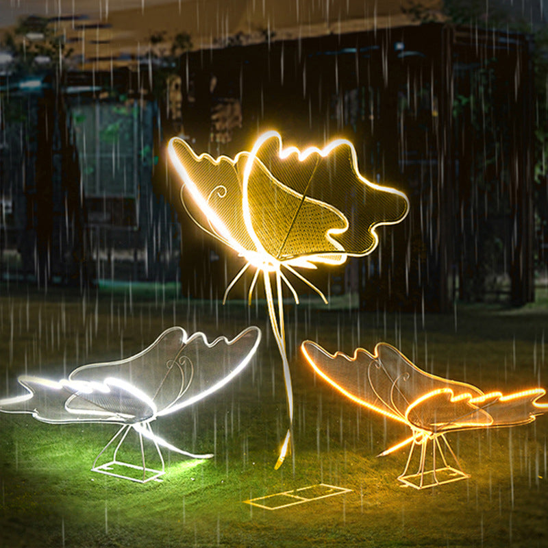 Modern Art Deco Butterfly LED Outdoor Landscape Light