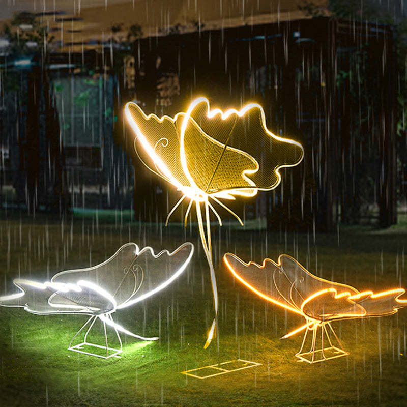 Modern Art Deco Butterfly LED Outdoor Landscape Light