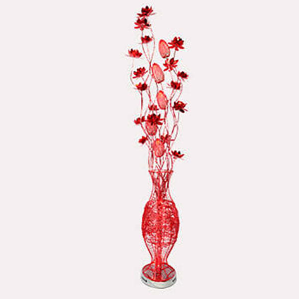 European Vase Flower Aluminum LED Floor Lamp