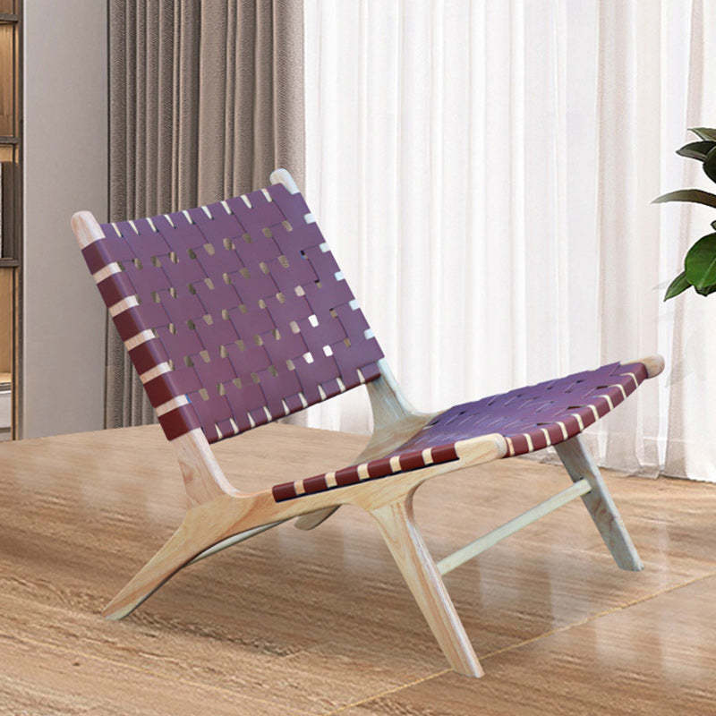 Ash retro wood accent chairs — Accent Chair - Armless / Natural Wood