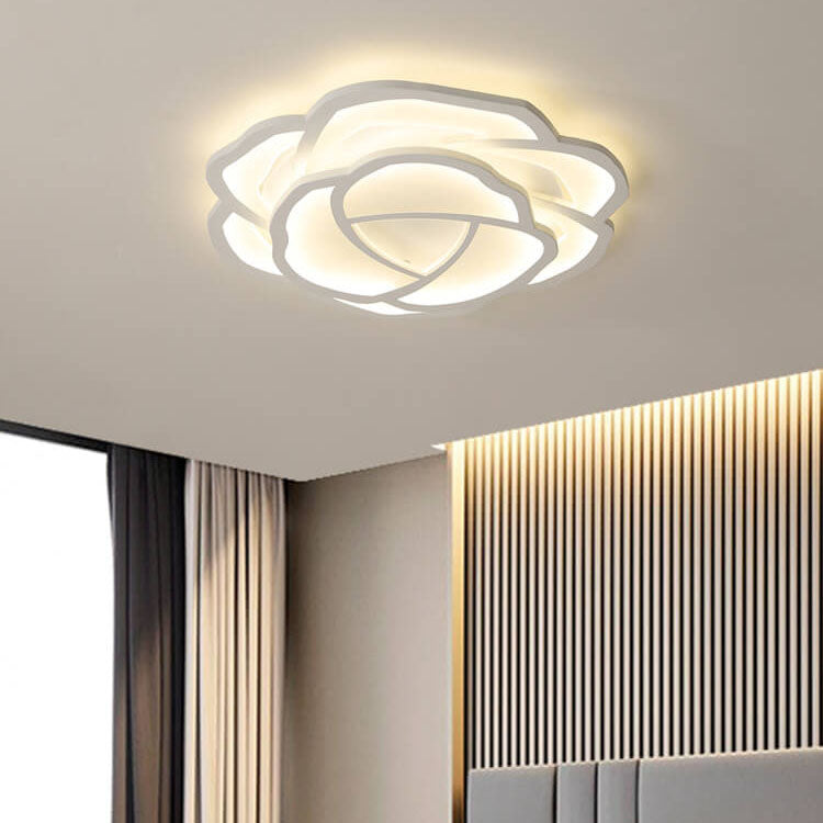 Modern Rose LED Flush Mount Light