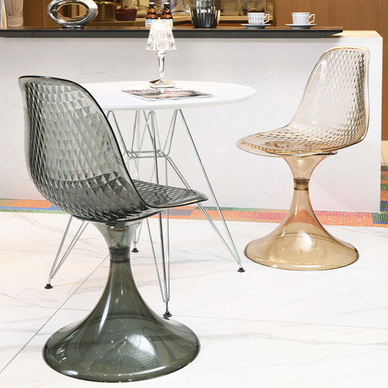 Nordic Acrylic Arc Dining Chair — A / Smoke Gray