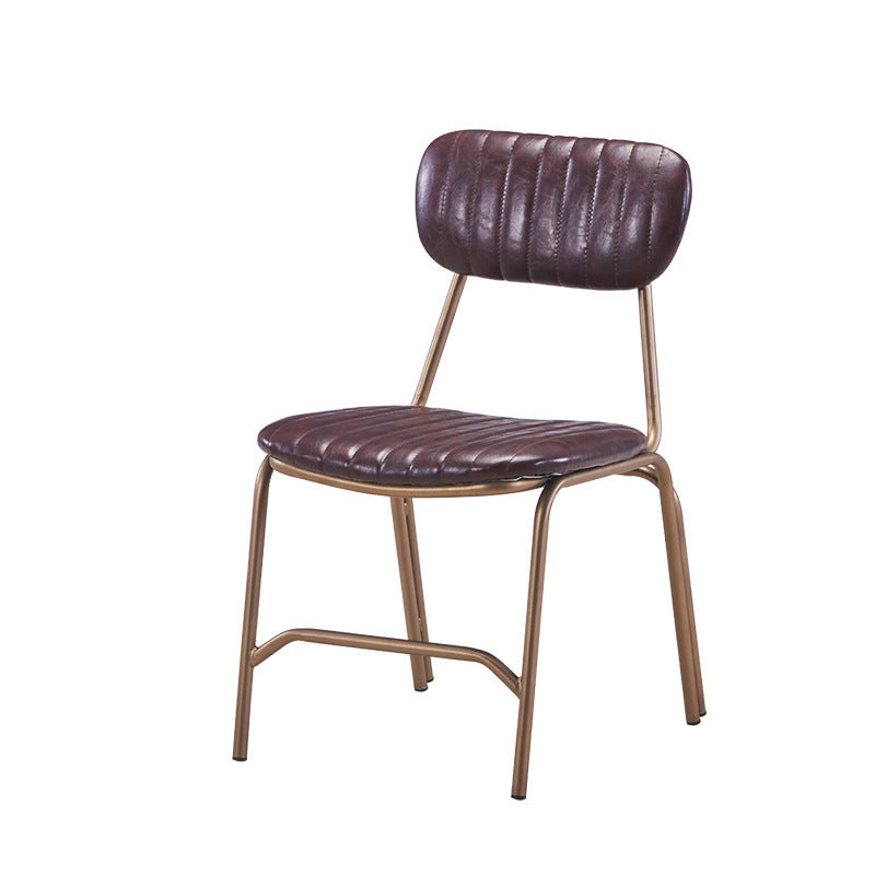 PU Leather Upholstered Metal Dining Chair