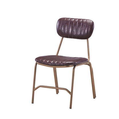 PU Leather Upholstered Metal Dining Chair