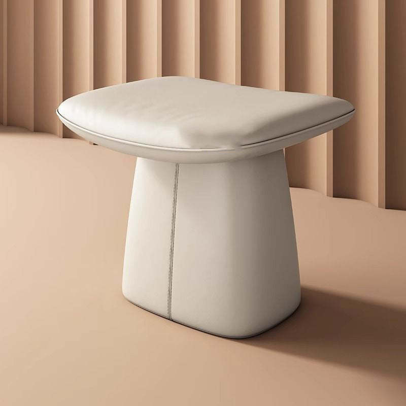 Minimalist Microfiber Leather Vanity Stool