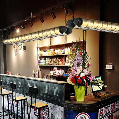 Industrial Acrylic Island Chandelier