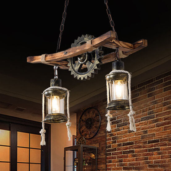 Industrial island metal chandeliers — 220V-240V (UK/AU