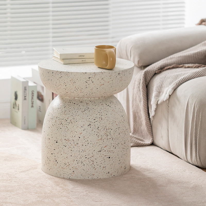 Nordic Cylinder Magnesium Oxide End Table