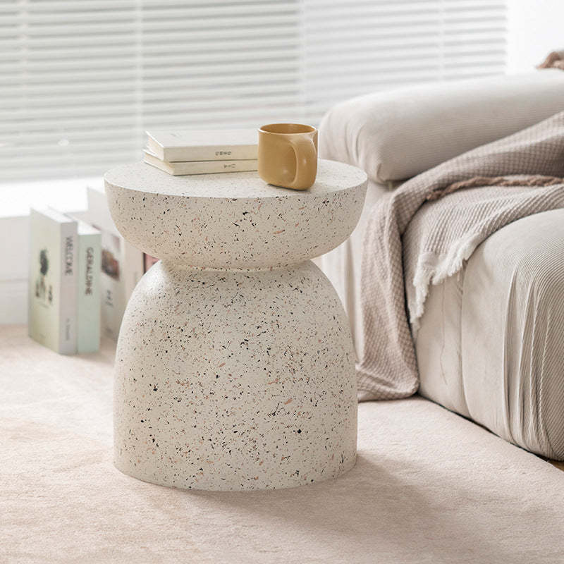 Nordic Cylinder Magnesium Oxide End Table