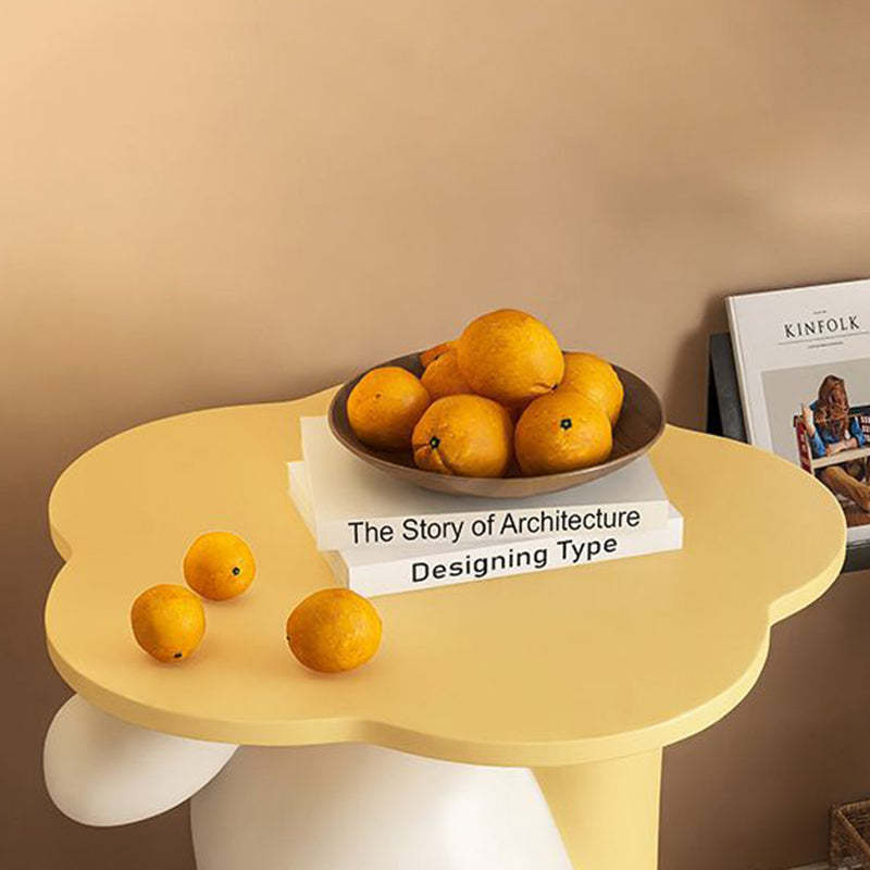 Contemporary Kids Rabbit Resin Wood End Table