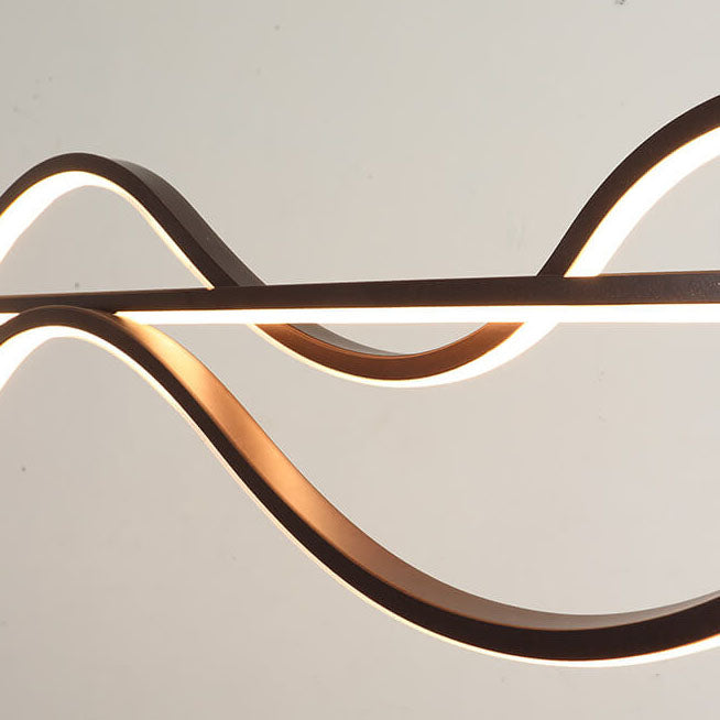 Minimalist Lines LED Island Chandelier
