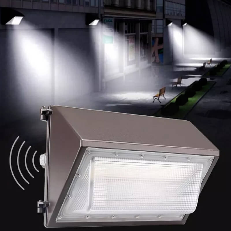 Modern Black Die-Cast Aluminum Glass LED Outdoor Wall Light