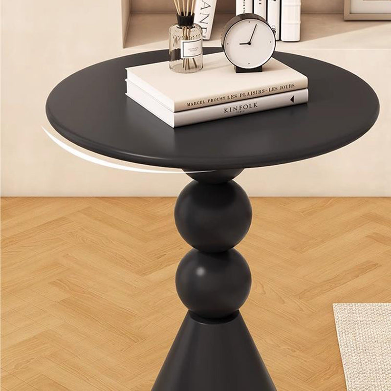 Nordic Orb Cone Iron Rock Slab Coffee Table