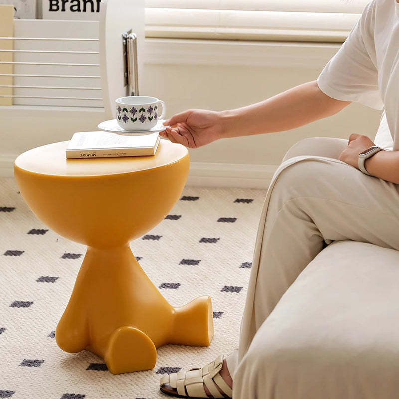 Scandinavian Cartoon Bear Base End Table