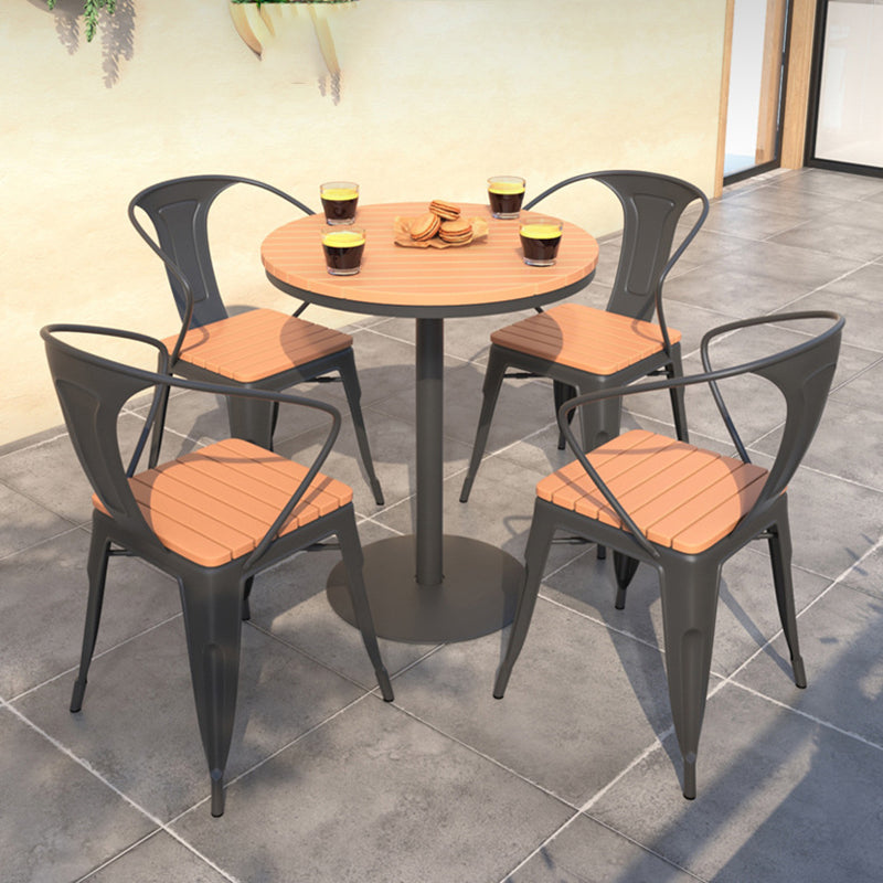 Nordic Plastic Square Outdoor Dining Chair