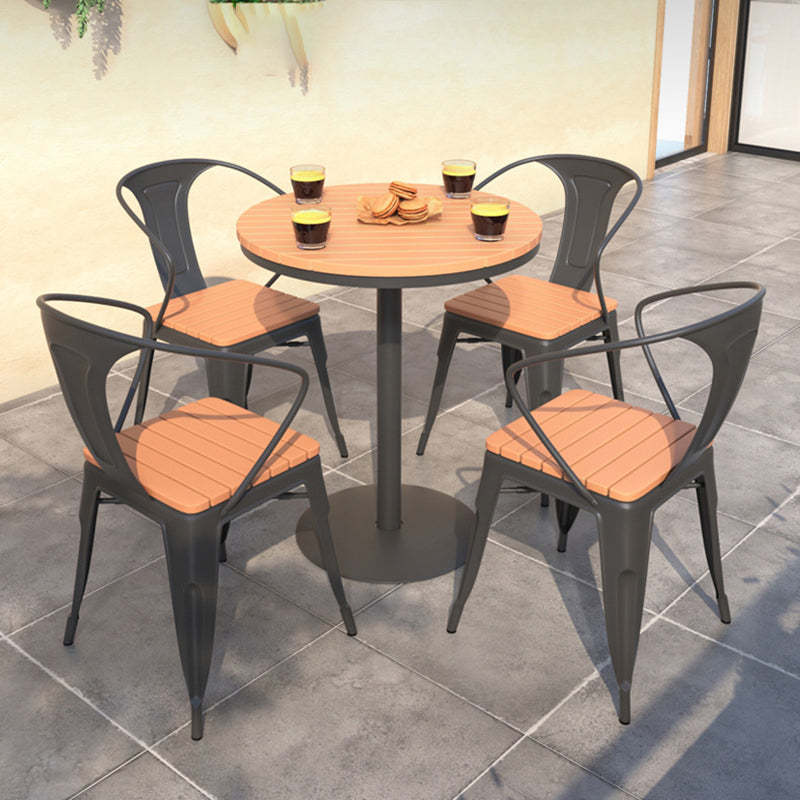 Nordic Plastic Square Outdoor Dining Chair