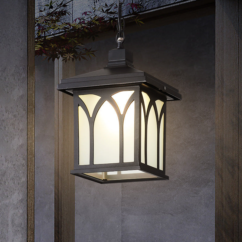 European Solar Aluminum Glass Cubic LED Pendant Light