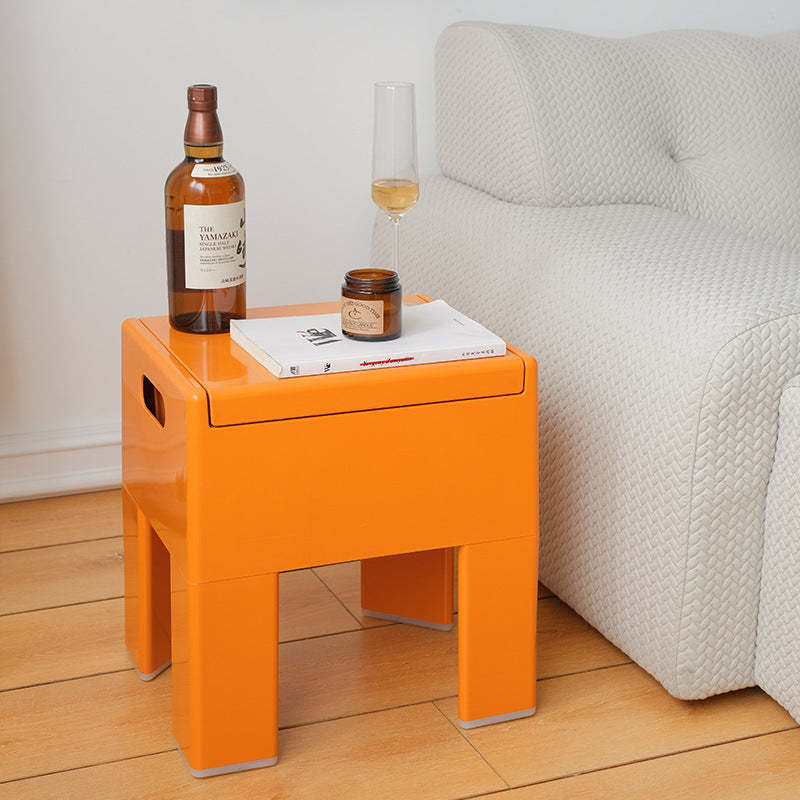 Contemporary Backless Plastic Chair