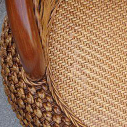 Vintage Orb Curved Bamboo Rattan Chair