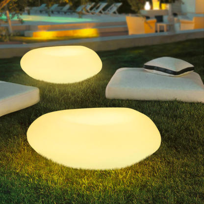Solar Simulation Stone Garden Landscape Light