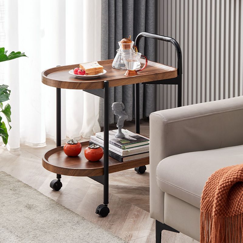 Minimalist Four-Leg Cart Metal Coffee Table