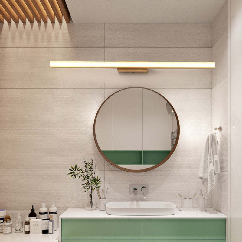 Nordic Minimalist Wooden Vanity LED Sconce