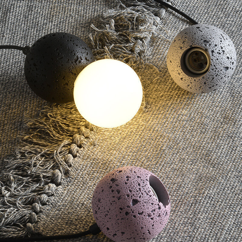 Scandinavian Orb Terrazzo Pendant Light