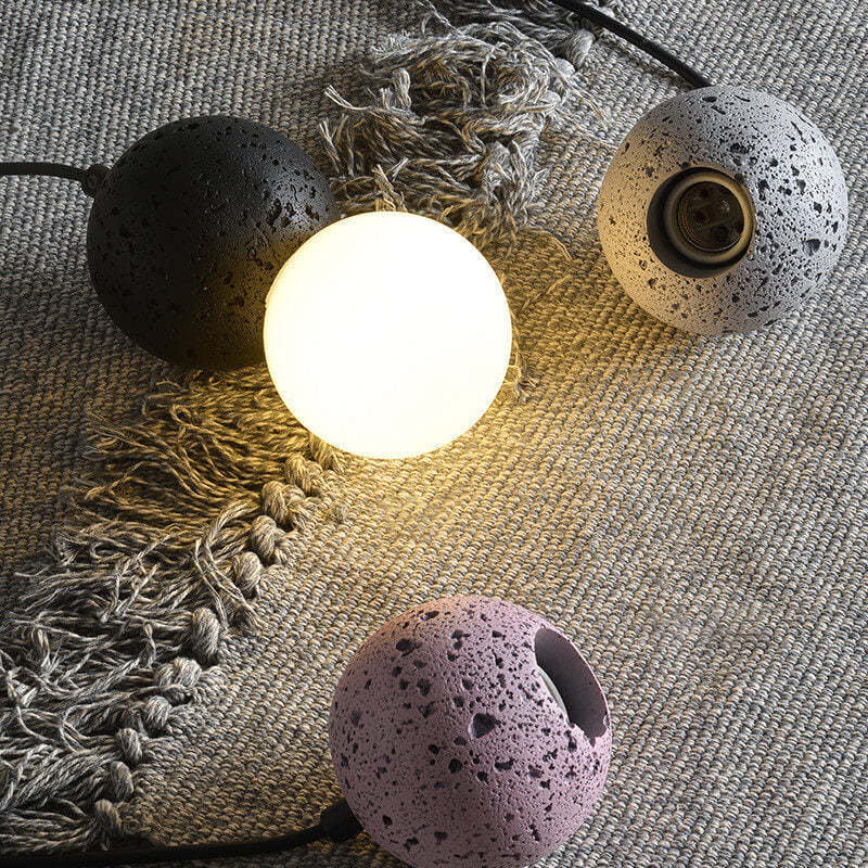 Scandinavian Orb Terrazzo Pendant Light